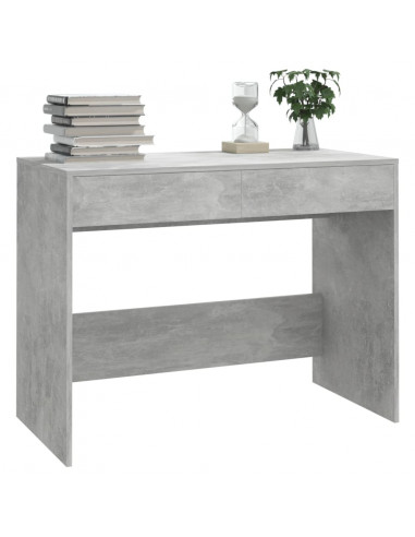 Scrivania Grigio Cemento 101x50x76,5 cm in Truciolato