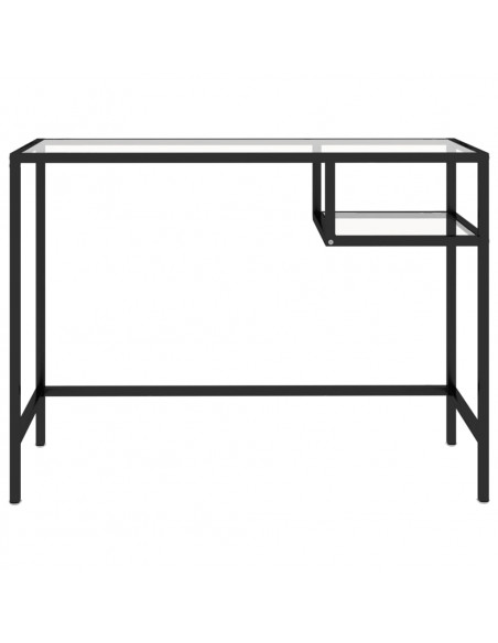 Scrivania per Computer Trasparente 100x36x74 cm in Vetro