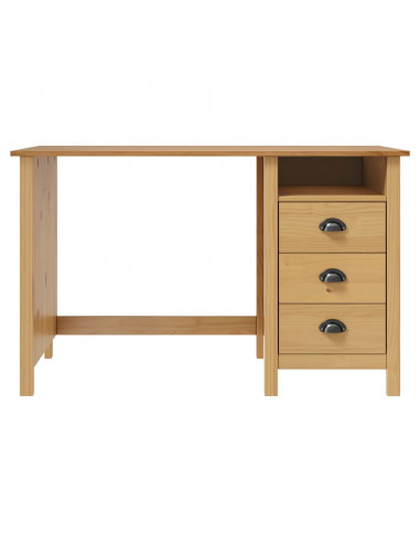 Scrivania Hill con 3 Cassetti 120x50x74 cm in Massello di Pino