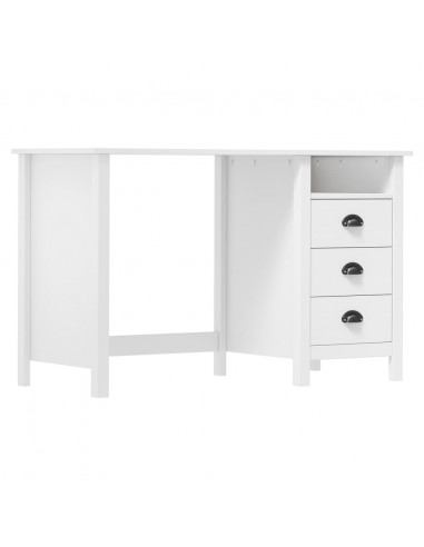 Scrivania Hill 3 Cassetti 120x50x74 cm Massello di Pino