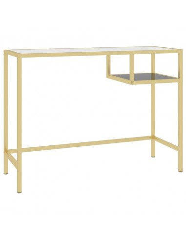 Scrivania per Computer Trasparente 100x36x74 cm Vetro Temperato