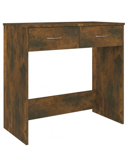 Scrivania Rovere Fumo 80x40x75 cm in Legno Multistrato