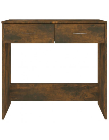 Scrivania Rovere Fumo 80x40x75 cm in Legno Multistrato