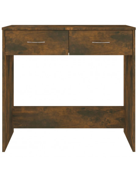 Scrivania Rovere Fumo 80x40x75 cm in Legno Multistrato