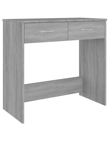Scrivania Grigio Sonoma 80x40x75 cm in Legno Multistrato