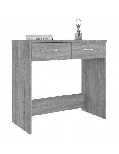 Scrivania Grigio Sonoma 80x40x75 cm in Legno Multistrato