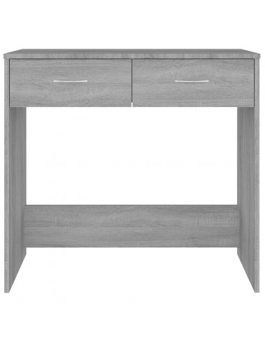 Scrivania Grigio Sonoma 80x40x75 cm in Legno Multistrato