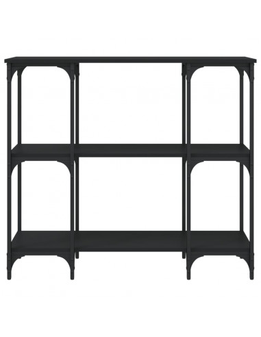 Tavolino Consolle Nero 102x35x90 cm in Legno Multistrato