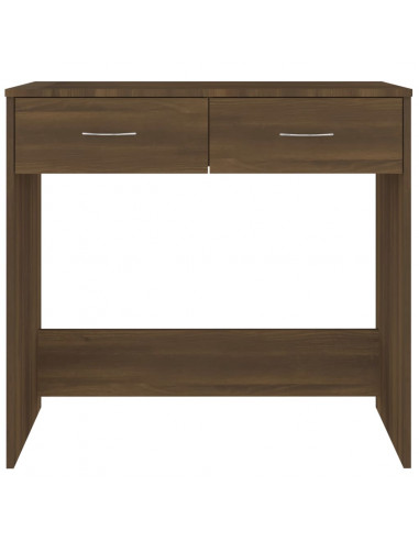 Scrivania Rovere Marrone 80x40x75 cm in Legno Multistrato