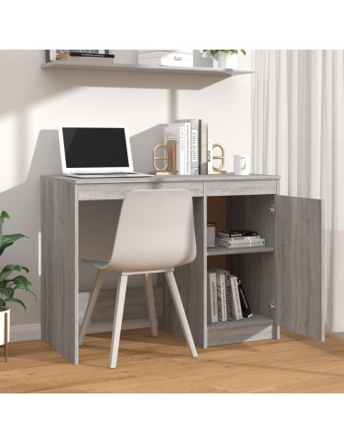 Scrivania Grigio Sonoma 100x50x76 cm in Legno Multistrato