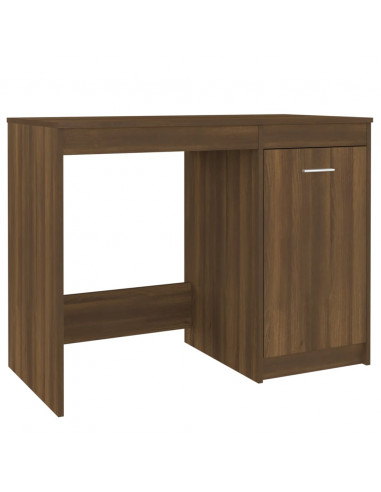 Scrivania Rovere Marrone 100x50x76 cm in Legno Multistrato
