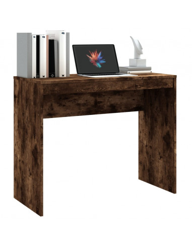 Scrivania Rovere Fumo 90x40x72 cm in Legno Multistrato