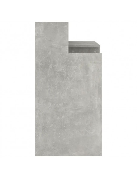 Scrivania con Luci LED Grigio Cemento 97x45x90cm in Multistrato