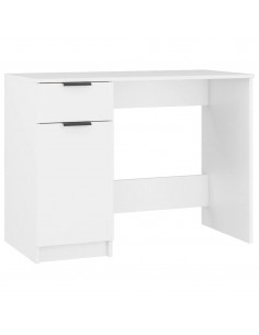 Scrivania Bianca 100x50x75 cm in Legno Multistrato 2