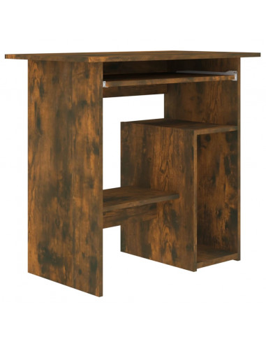 Scrivania Rovere Fumo 80x45x74 cm in Legno Multistrato