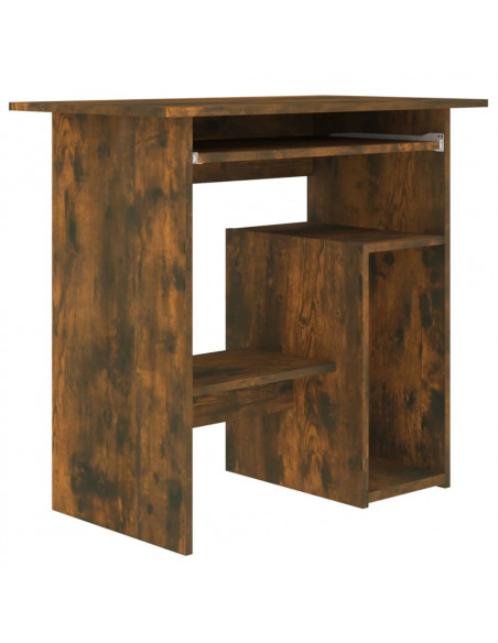 Scrivania Rovere Fumo 80x45x74 cm in Legno Multistrato