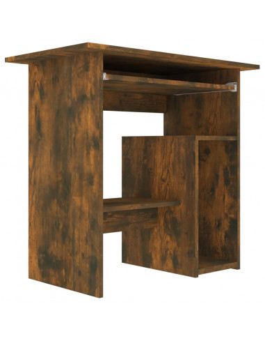 Scrivania Rovere Fumo 80x45x74 cm in Legno Multistrato