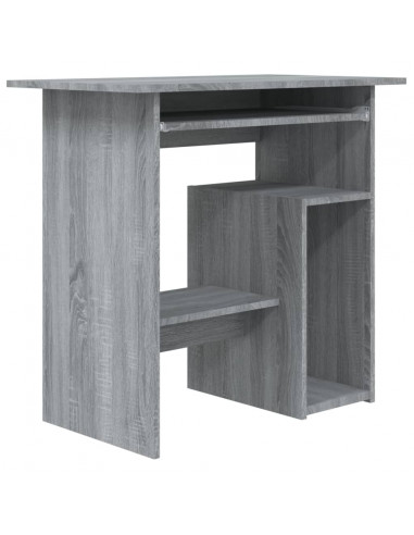 Scrivania Grigio Sonoma 80x45x74 cm in Legno Multistrato