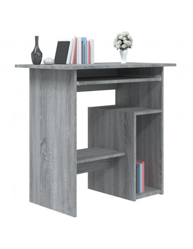 Scrivania Grigio Sonoma 80x45x74 cm in Legno Multistrato