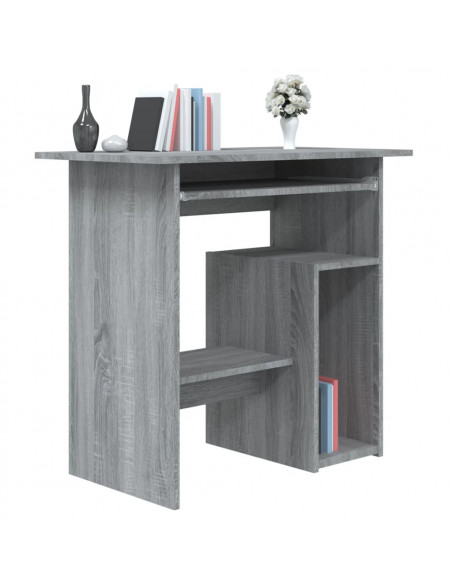 Scrivania Grigio Sonoma 80x45x74 cm in Legno Multistrato
