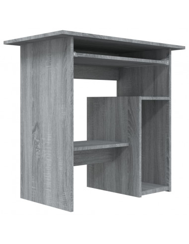 Scrivania Grigio Sonoma 80x45x74 cm in Legno Multistrato