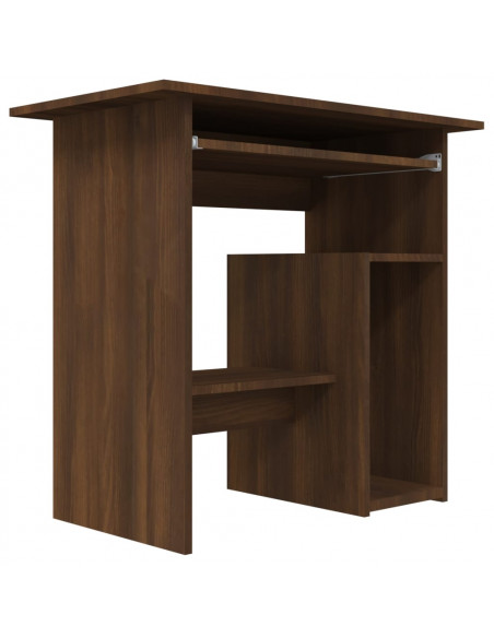 Scrivania Rovere Marrone 80x45x74 cm in Legno Multistrato