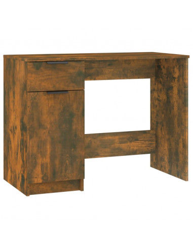 Scrivania Rovere Fumo 100x50x75 cm in Legno Multistrato