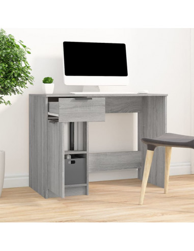Scrivania Grigio Sonoma 100x50x75 cm in Legno Multistrato