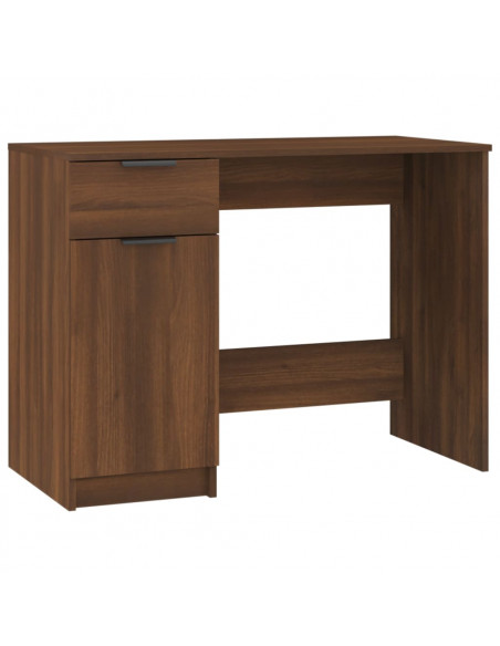 Scrivania Rovere Marrone 100x50x75 cm in Legno Multistrato