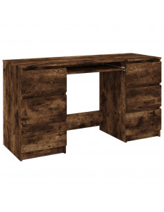 Scrivania Rovere Fumo 140x50x77 cm in Legno Multistrato 2