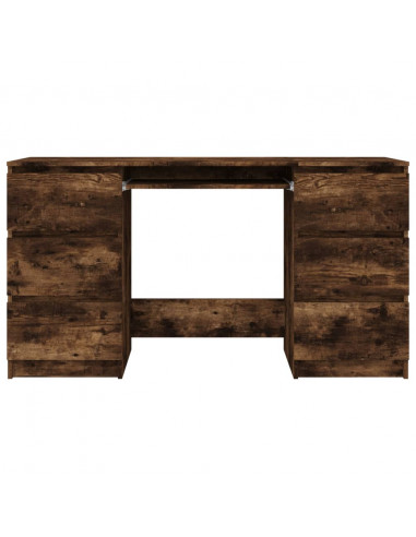 Scrivania Rovere Fumo 140x50x77 cm in Legno Multistrato