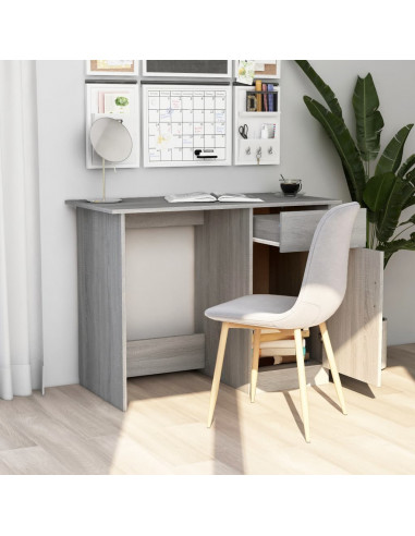 Scrivania Grigio Sonoma 100x50x76 cm in Legno Multistrato