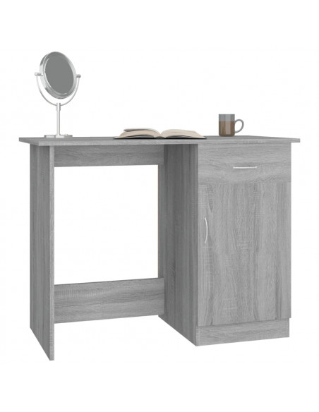 Scrivania Grigio Sonoma 100x50x76 cm in Legno Multistrato