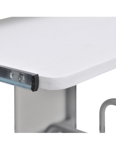 Scrivania da Computer Bianca 110x52x88,5 cm Legno Multistrato