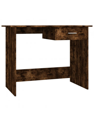 Scrivania Rovere Fumo 100x50x76 cm in Legno Multistrato