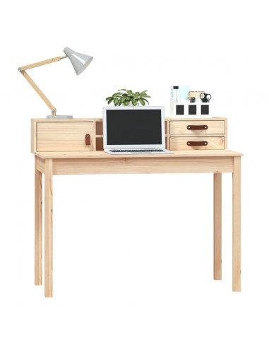 Scrivania 110x50x93 cm in Legno Massello di Pino