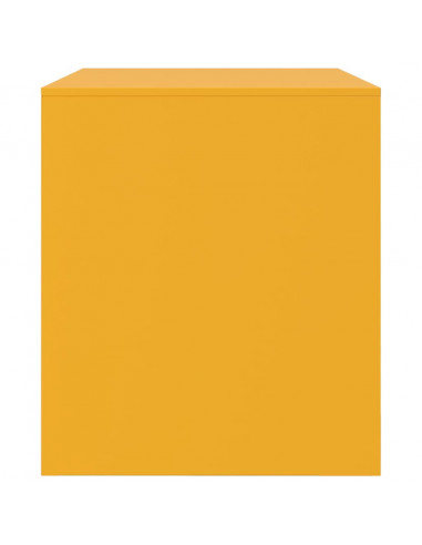 Mobili TV 2 pz Giallo Senape 67x39x44 cm in Acciaio