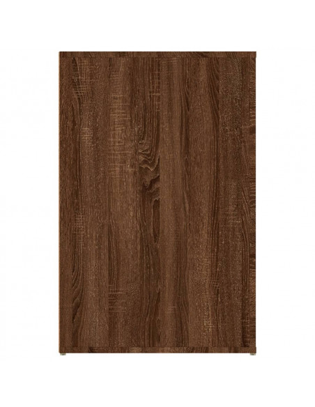 Scrivania Rovere Marrone 100x49x75 cm in Legno Multistrato