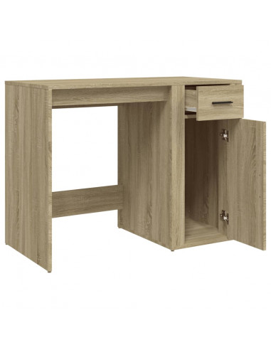 Scrivania Rovere Sonoma 100x49x75 cm in Legno Multistrato