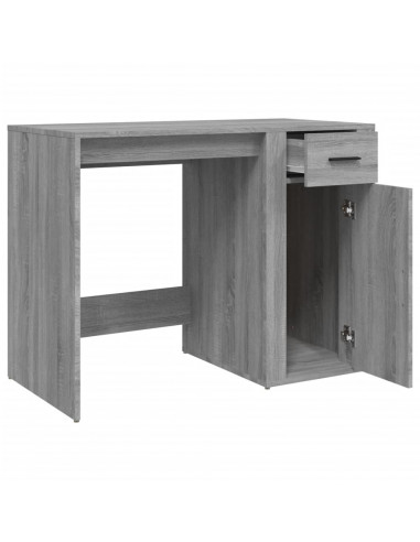 Scrivania Grigio Sonoma 100x49x75 cm in Legno Multistrato