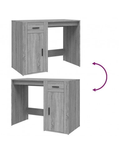 Scrivania Grigio Sonoma 100x49x75 cm in Legno Multistrato