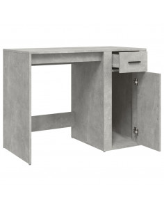 Scrivania Grigio Cemento 100x49x75 cm in Legno Multistrato 2