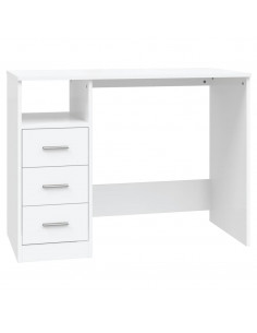 Scrivania con Cassetti Bianca 102x50x76 cm in Legno Multistrato 2