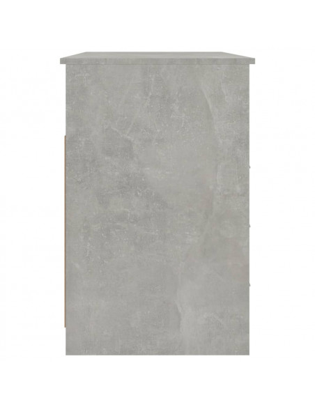 Scrivania Cassetti Grigio Cemento 102x50x76cm Legno Multistrato