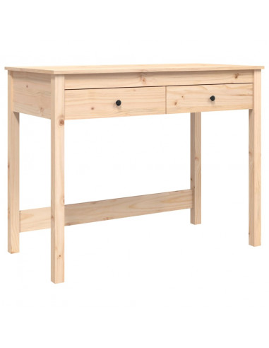 Scrivania con Cassetti 100x50x78 cm in Legno Massello di Pino