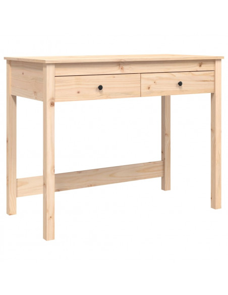 Scrivania con Cassetti 100x50x78 cm in Legno Massello di Pino