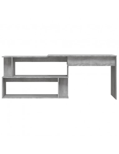 Scrivania Angolare Grigio Sonoma 200x50x76 cm Legno Multistrato