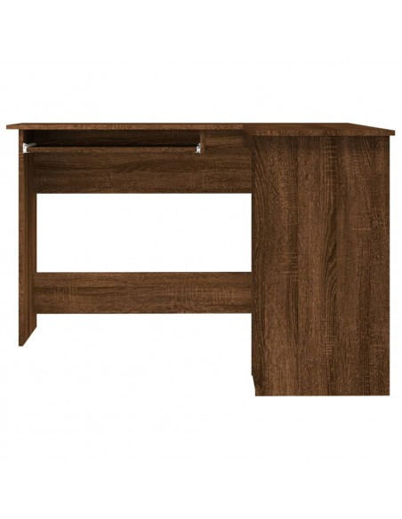 Scrivania Angolo Rovere Marrone 120x140x75 cm Legno Multistrato