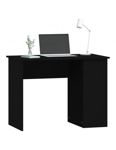 Scrivania Nera 100x55x75 cm in Legno Multistrato