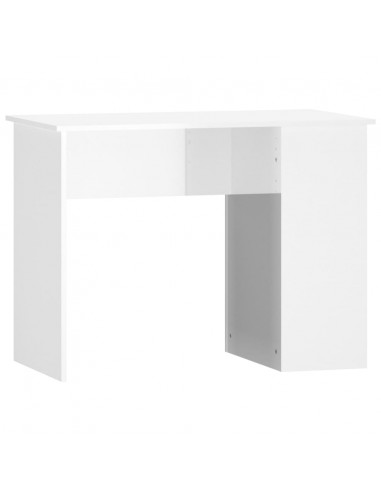 Scrivania Bianco Lucido 100x55x75 cm in Legno Multistrato